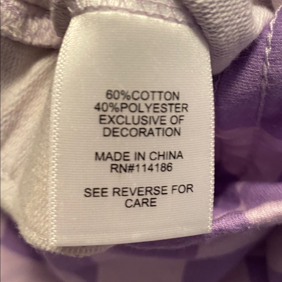 Juicy Couture Lavender Checkered Wide Leg Pants…size 1X - Picture 4 of 4